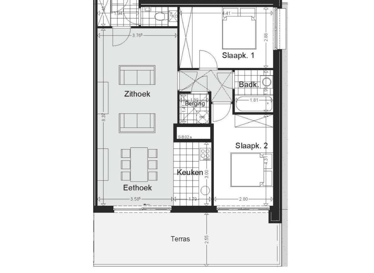 SHS HOMES-LUXE HIGHRISE, 2 BEDROOMS, KITCHEN, FREE PARKING, STUNNING VIEW, LARGE TARRASSE, WORKSPACE, Washer&Drider Hasselt Exterior foto